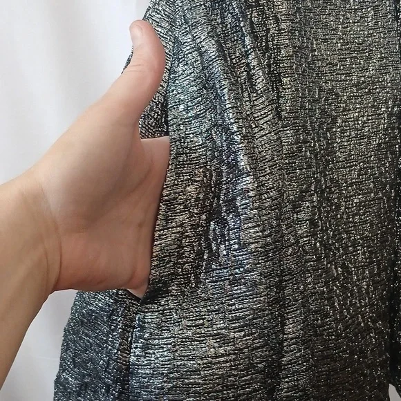 BN W/o Tags Kate Spade ♠️ Aimee Skirt All that Glitters Gunmetal Size 00 Women’s - Picture 8 of 11